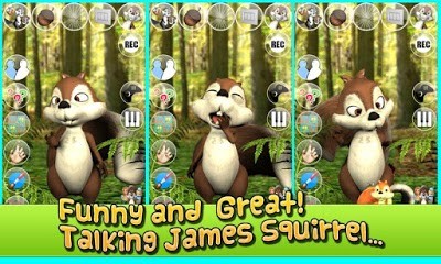 Tải game Talking James Squirrel tựa Talking Tom cat android